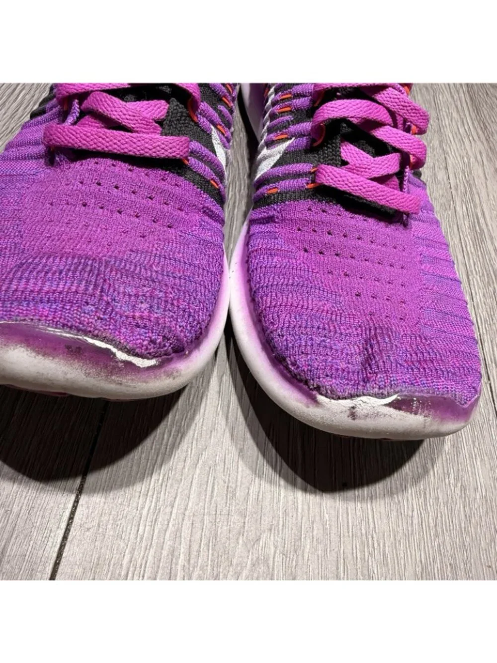 Nike Free RN Flyknit Women's Size 8 Running Shoes Hyper Violet Shoes 831070-501